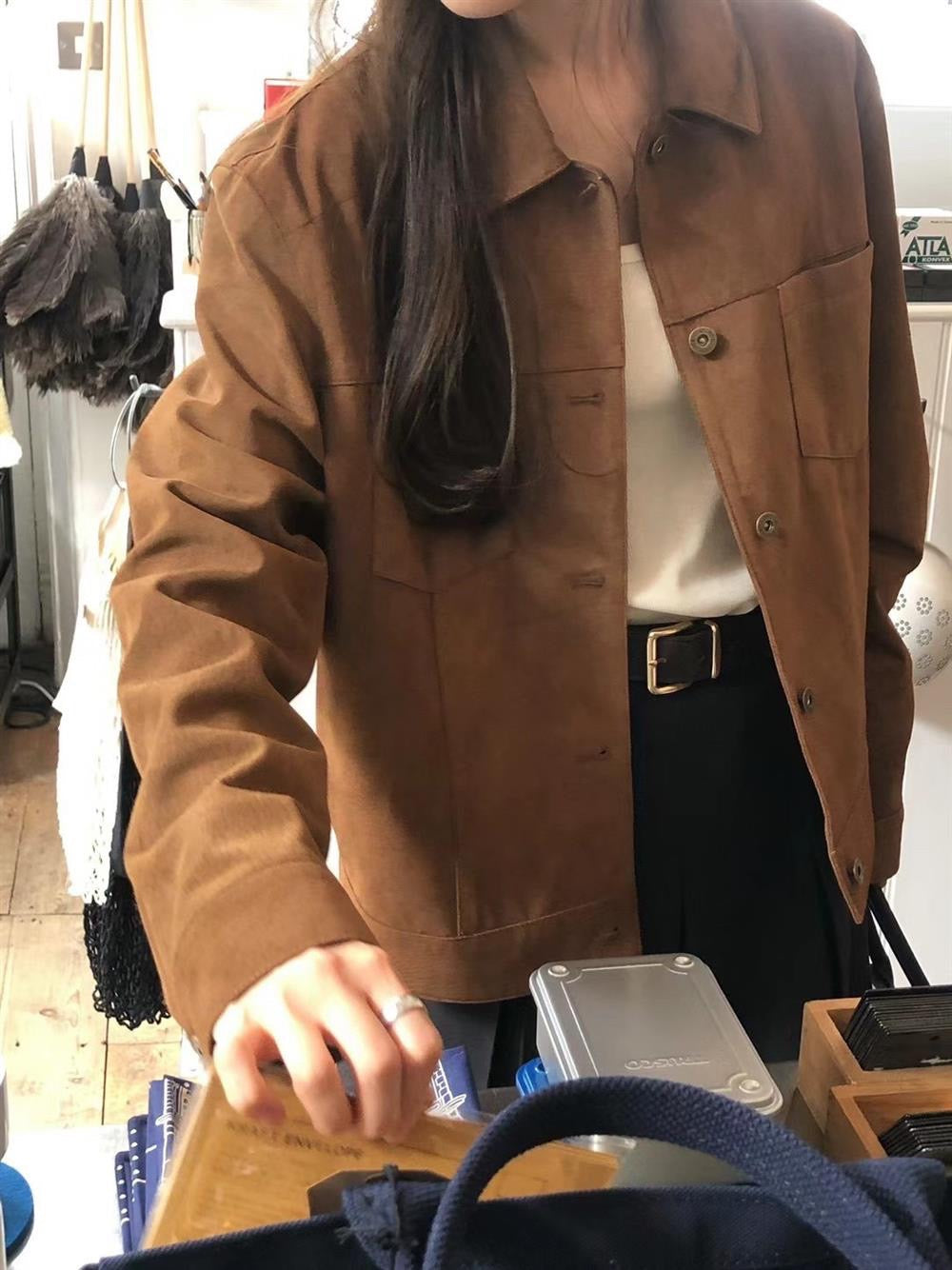 Brick Suede Jacket