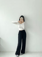 [Short,Long] Flowy Wide Track Pants