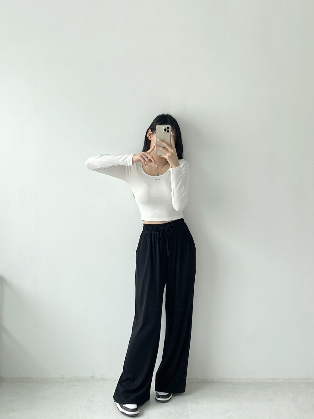 [Short,Long] Flowy Wide Track Pants