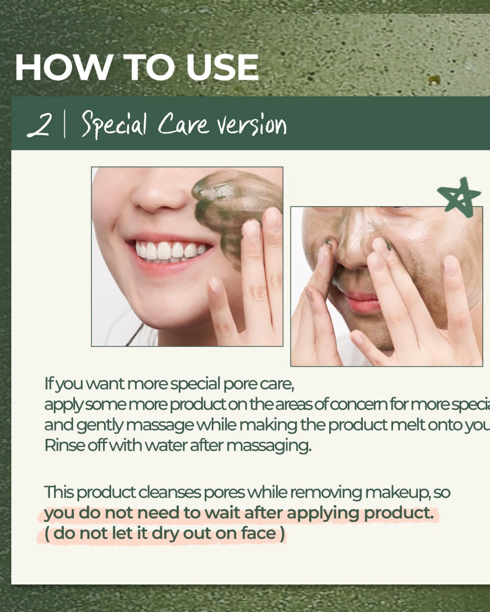 [ numbuzin ] No. 3 Pore & Makeup Cleansing Balm with Green Tea and Charcoal 85g