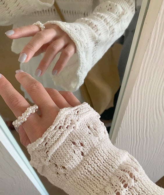 Delicate Cotton Crochet Knit