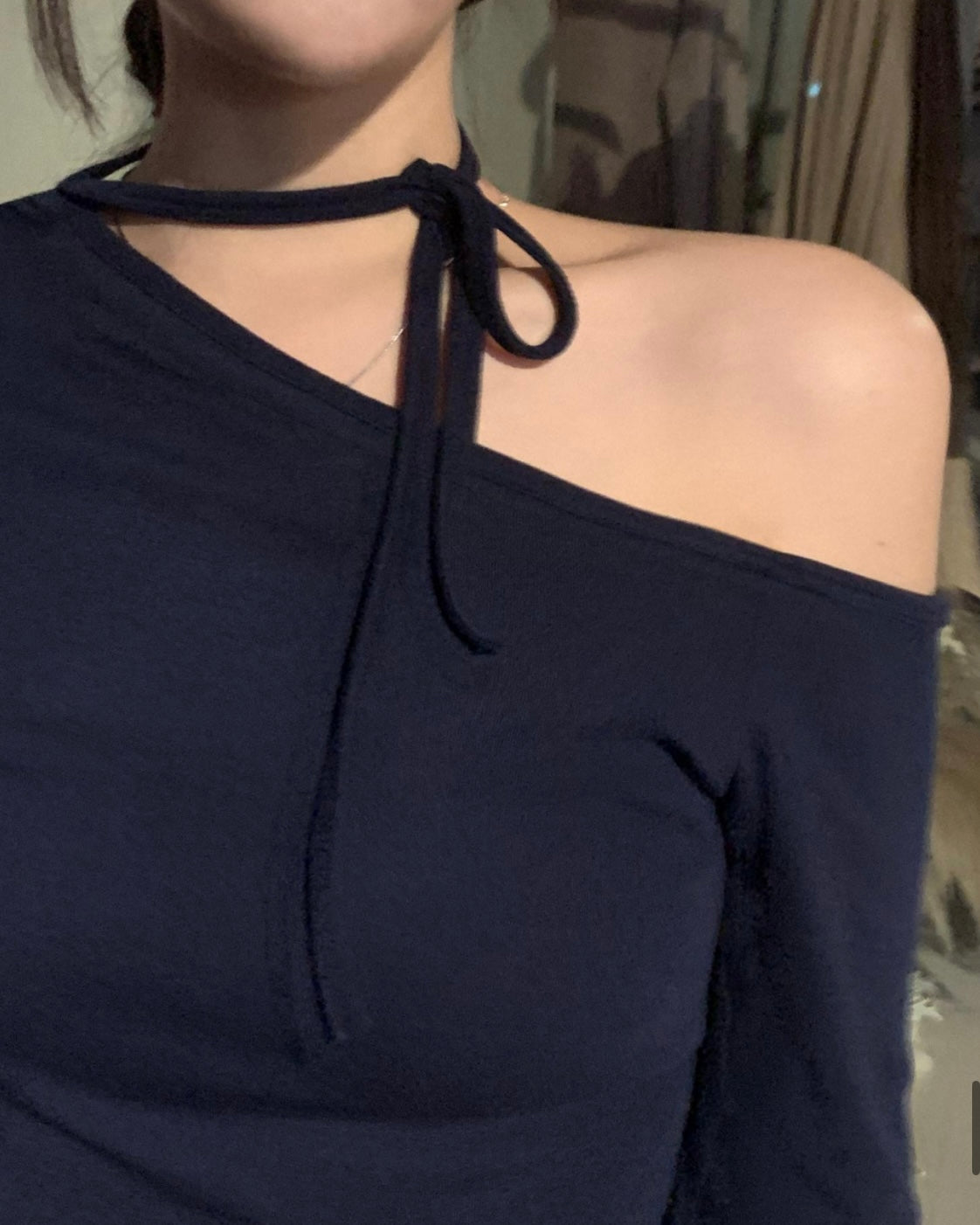 String Off-Shoulder Top