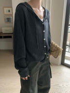 Egg Hoodie Cardigan