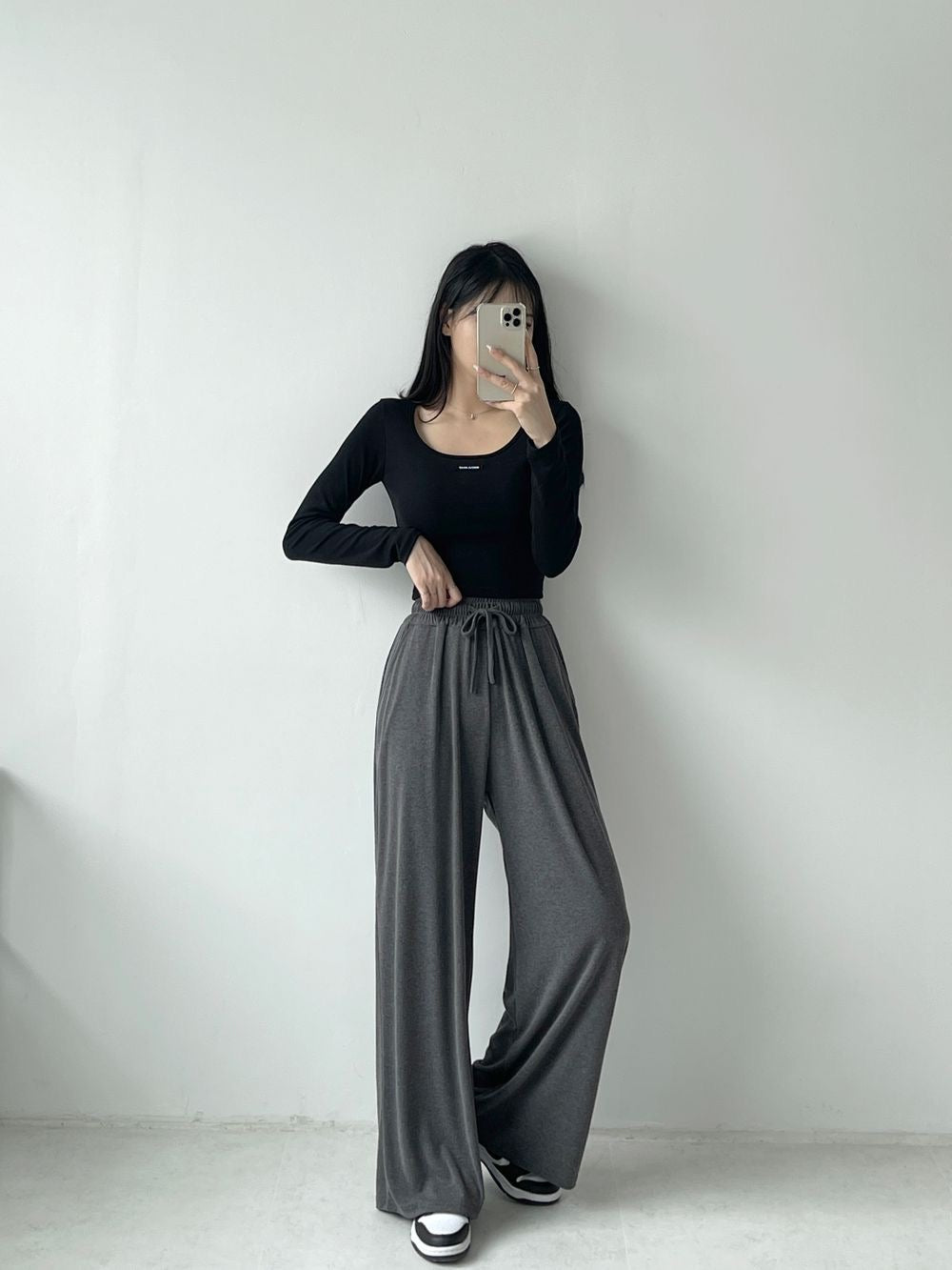 [Short,Long] Flowy Wide Track Pants
