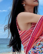 Rainbow Knit Cover-Up