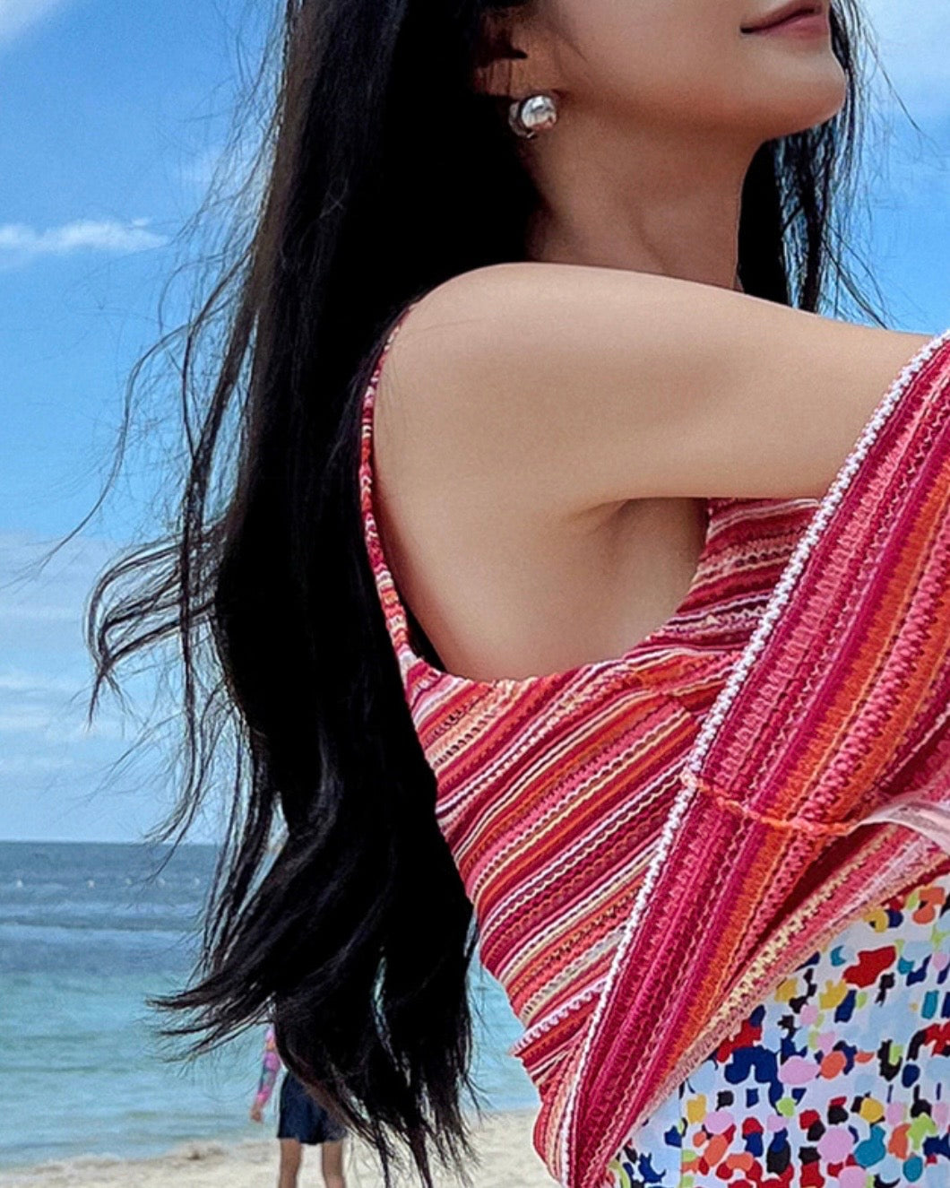 Rainbow Knit Cover-Up