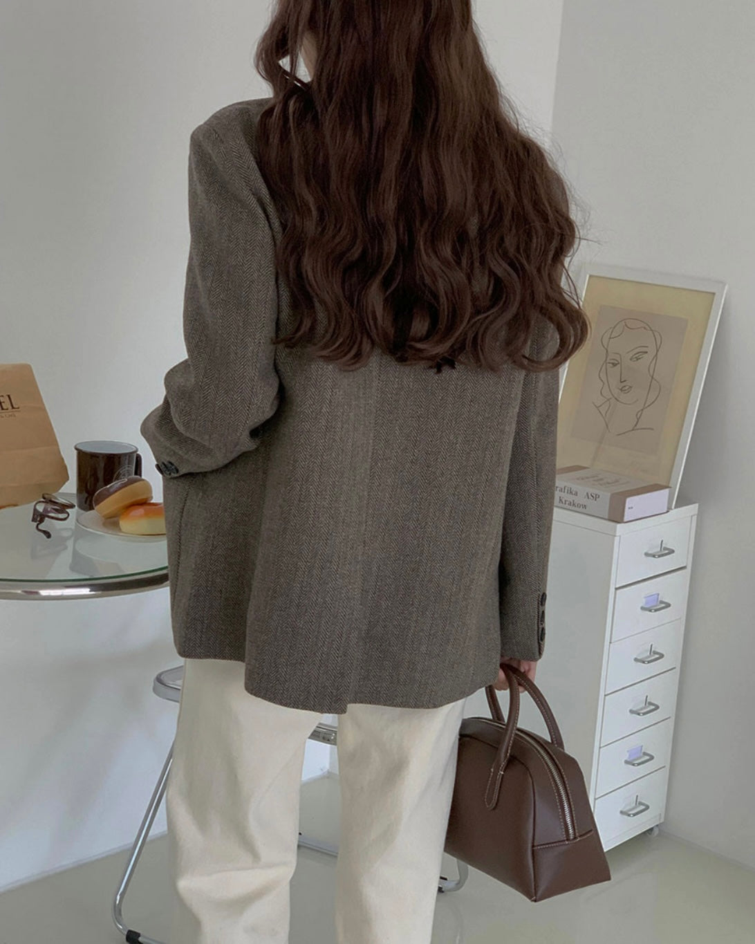Billy Herringbone Wool Jacket