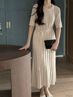 Laurent Pleats Dress
