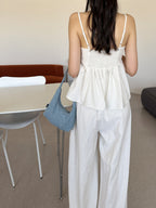 [ Sale Excluded ] Linen Pintuck Two-Piece Set