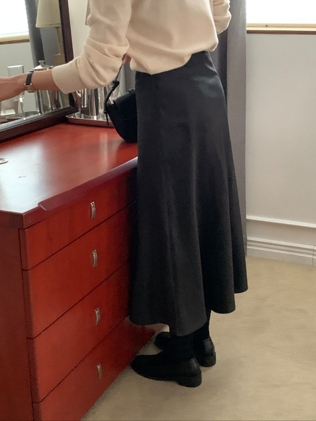 [S,M] Jian Satin Skirt