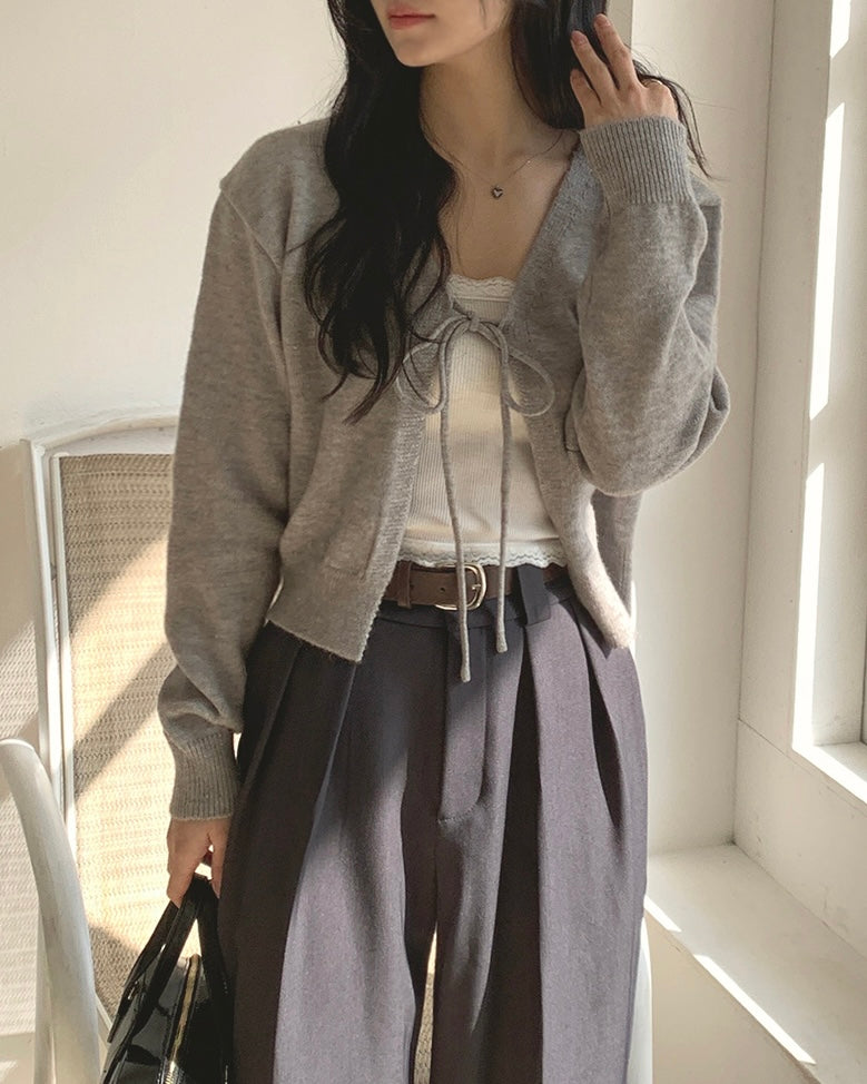 Bonbon Ribbon Cardigan