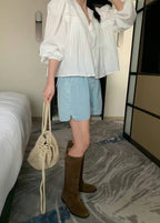 Margaux Lace Trim Blouse