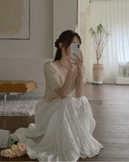 Shiny Cancan Maxi Skirt