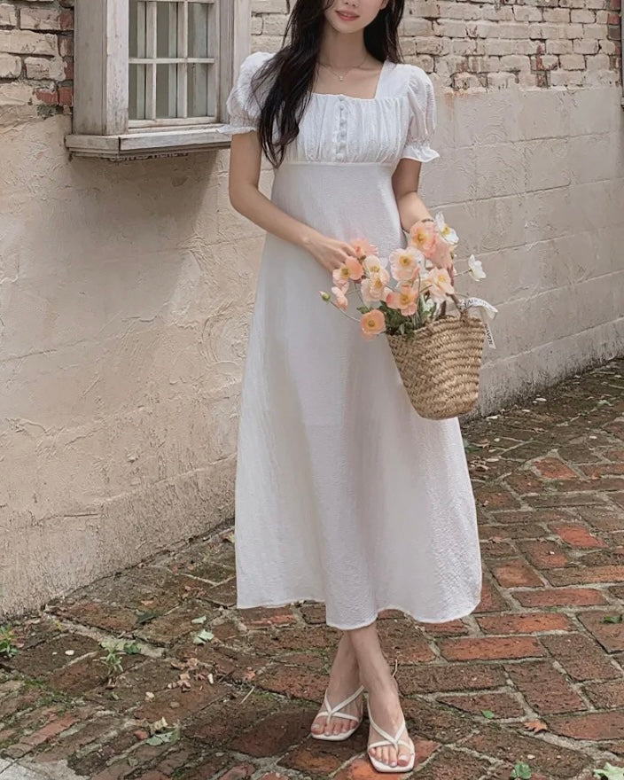 [ Sale Excluded ] Kong Button Dress