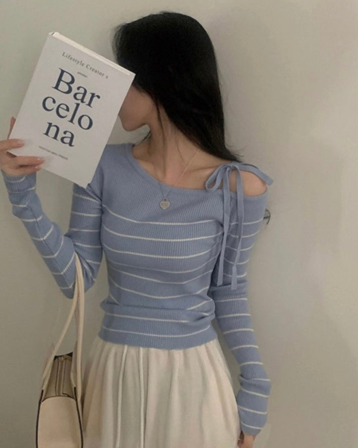 Striped Ribbon Knit
