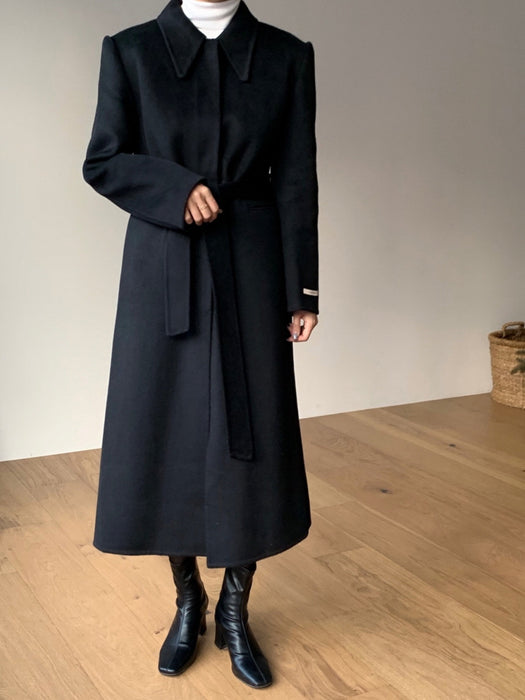 Vin Handmade 90% Wool Coat with Padded Vest
