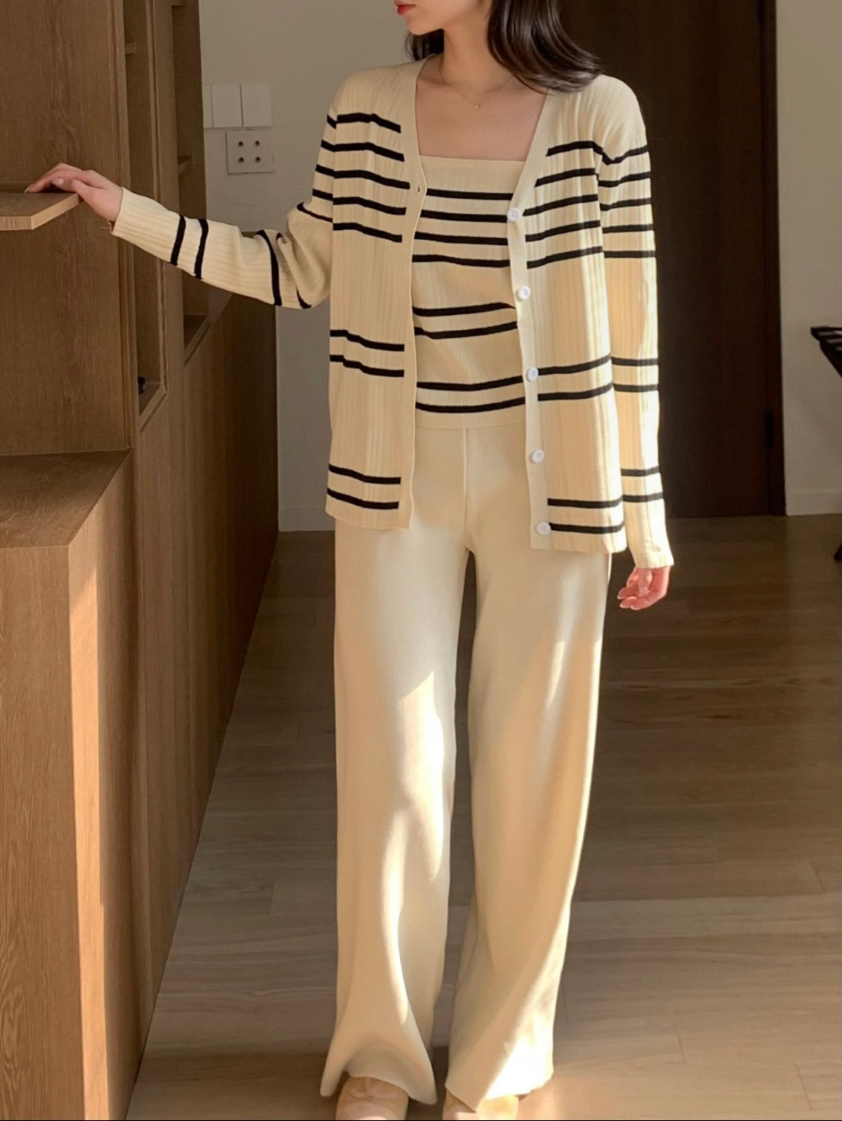 Striped Three-Piece Set
