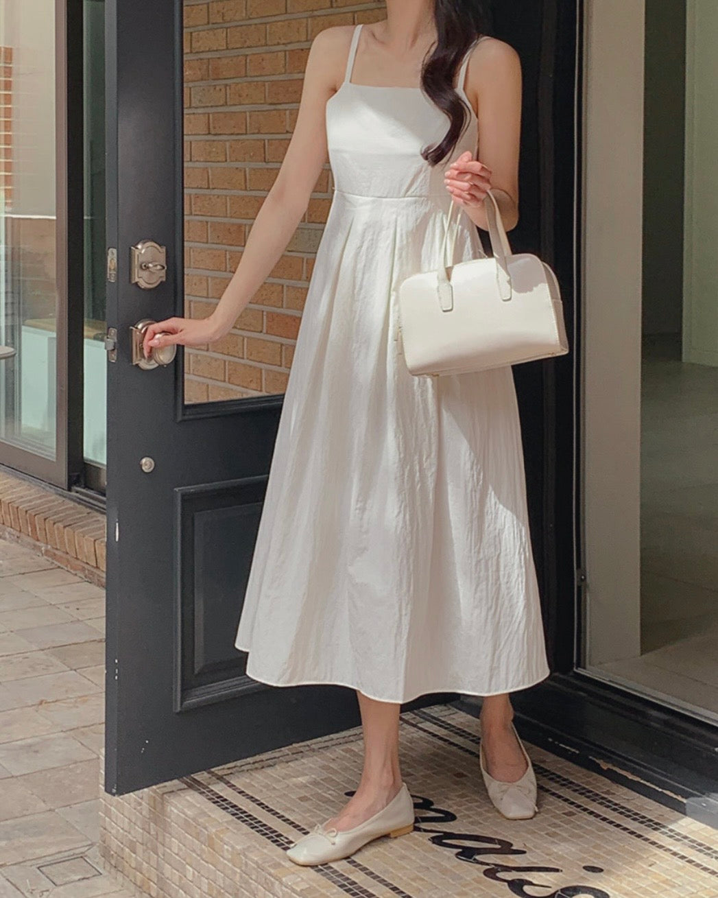 Pleats Sleeveless Dress