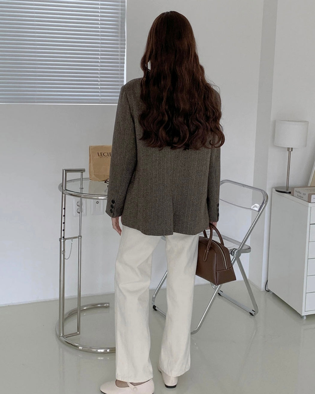 Billy Herringbone Wool Jacket