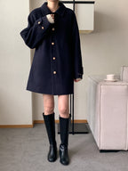 Premium Clair Wool Coat with Inner Padded Vest