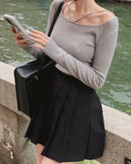 Serene Strap Ribbed Knit Top