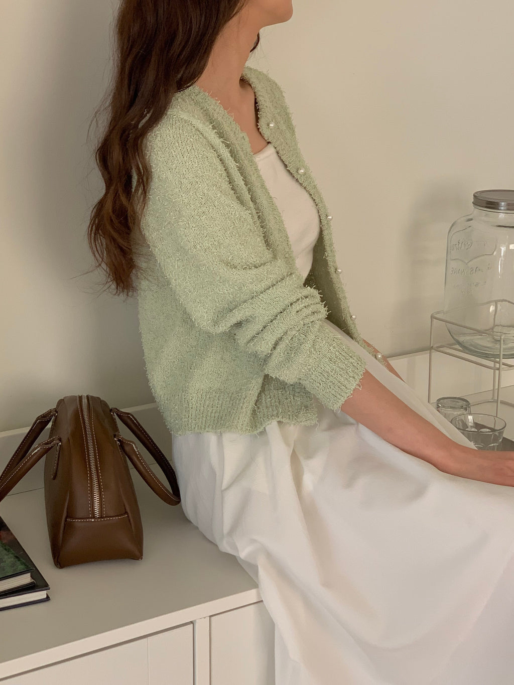 Hari Pearl Button Cardigan