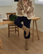 Stitch Shearling Jacket - 60% Wool