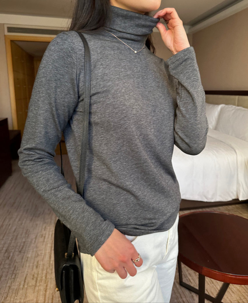 Mari Brushed Turtle-Neck