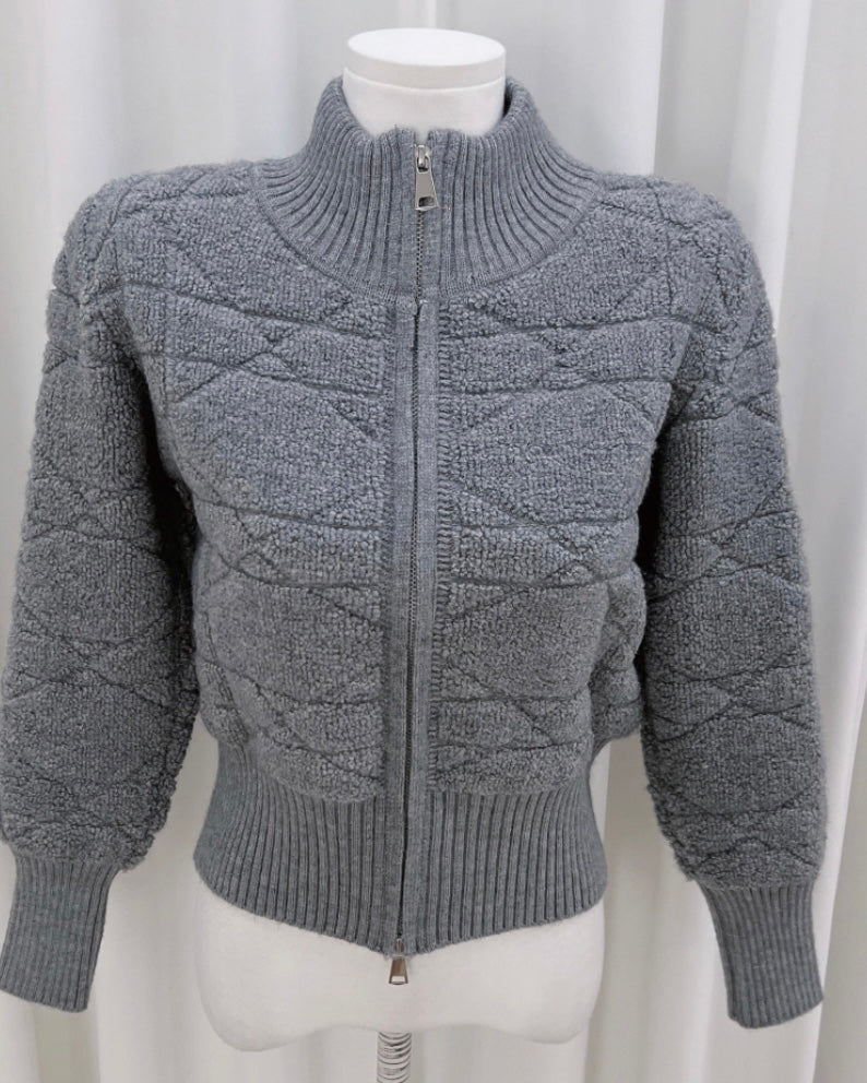 Link Knit Zip-Up