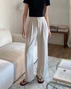 [S,M] High-Waist Banding Slacks