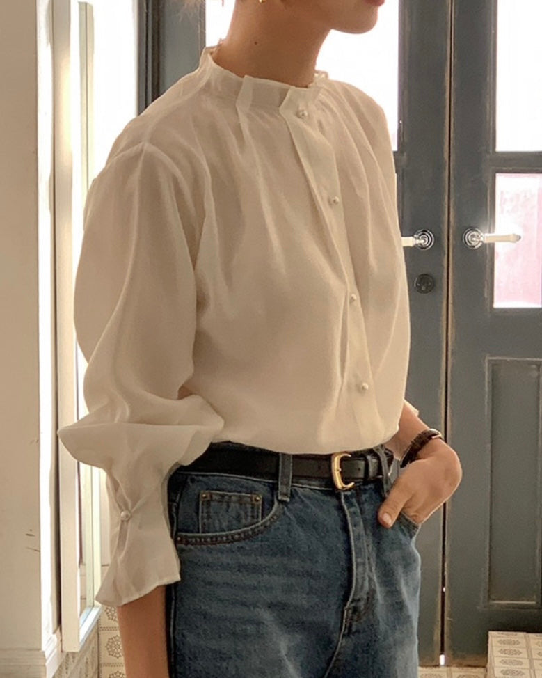 Violet Pearl Blouse