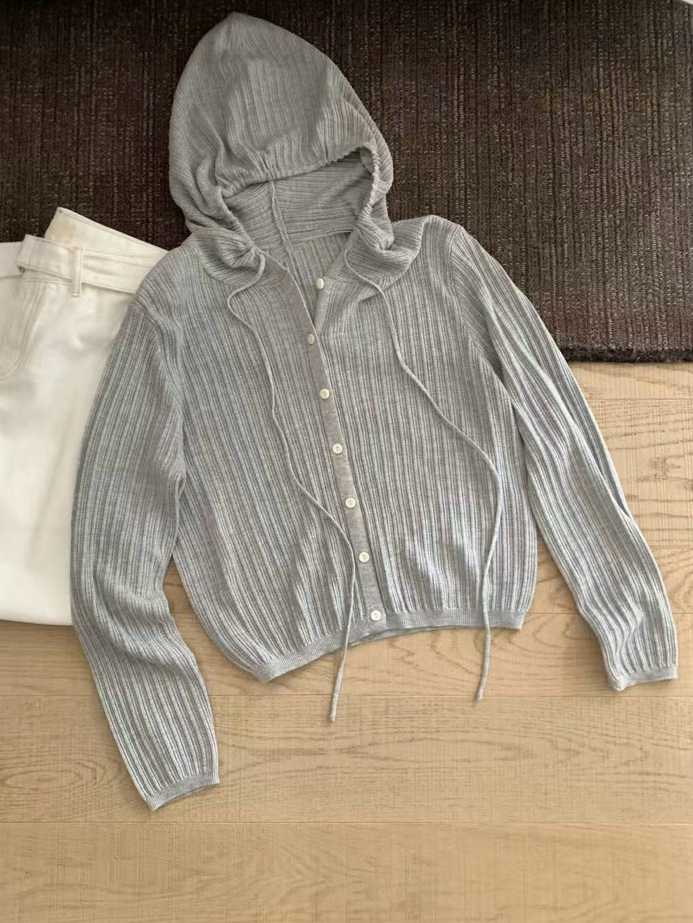 Egg Hoodie Cardigan