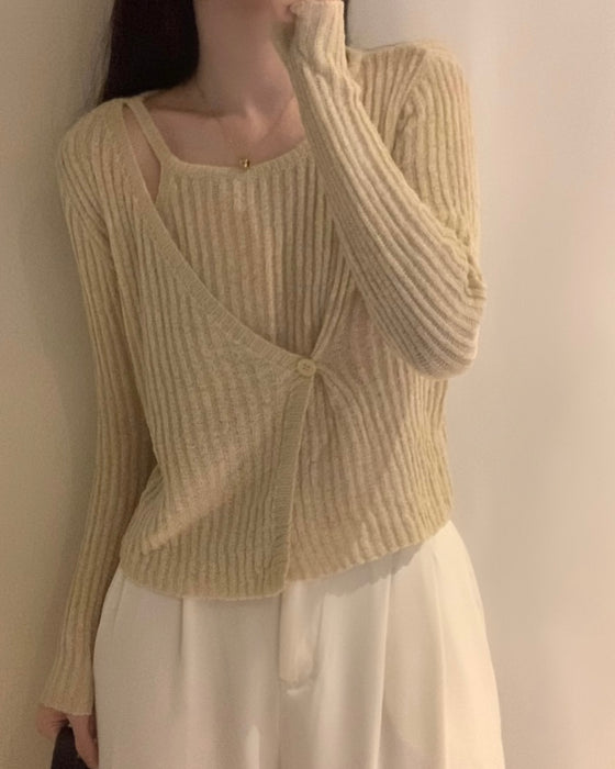 Lucifer Sheer Knitted Top