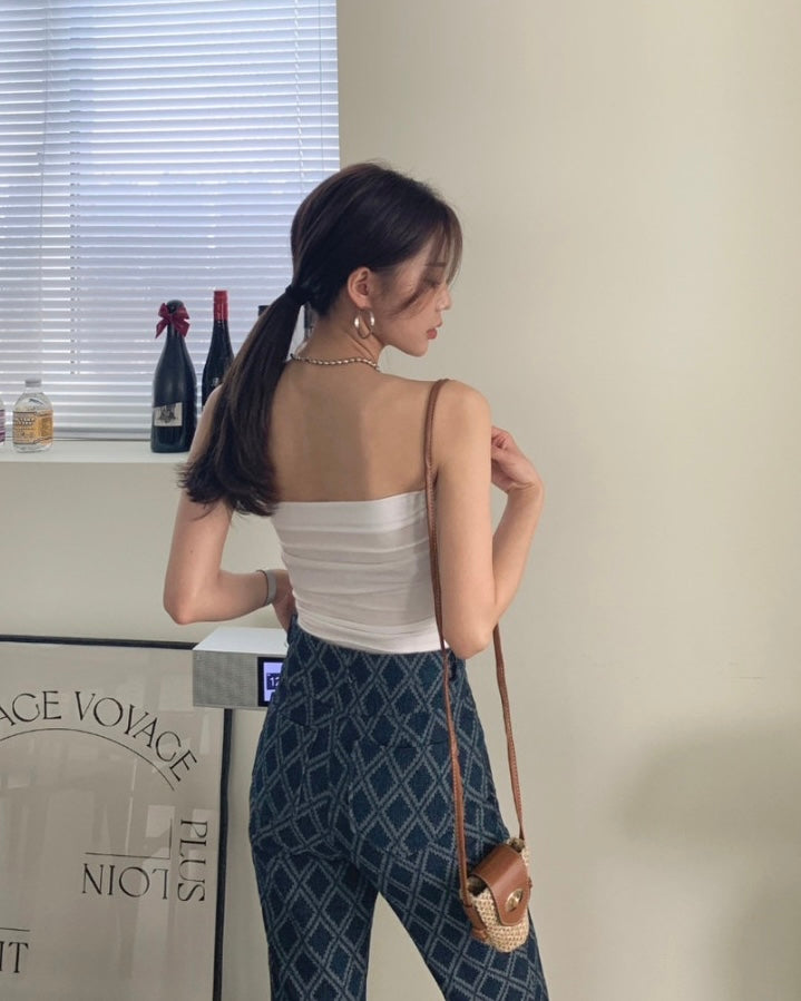 Built-In Padded Banding Tube Top