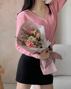 Cotton V-Neck Cardigan