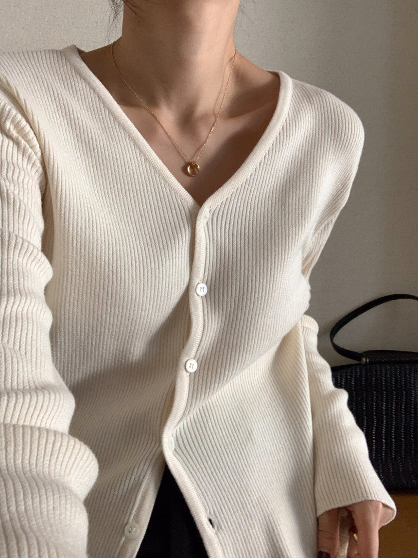 Matcha Ribbed Cardigan