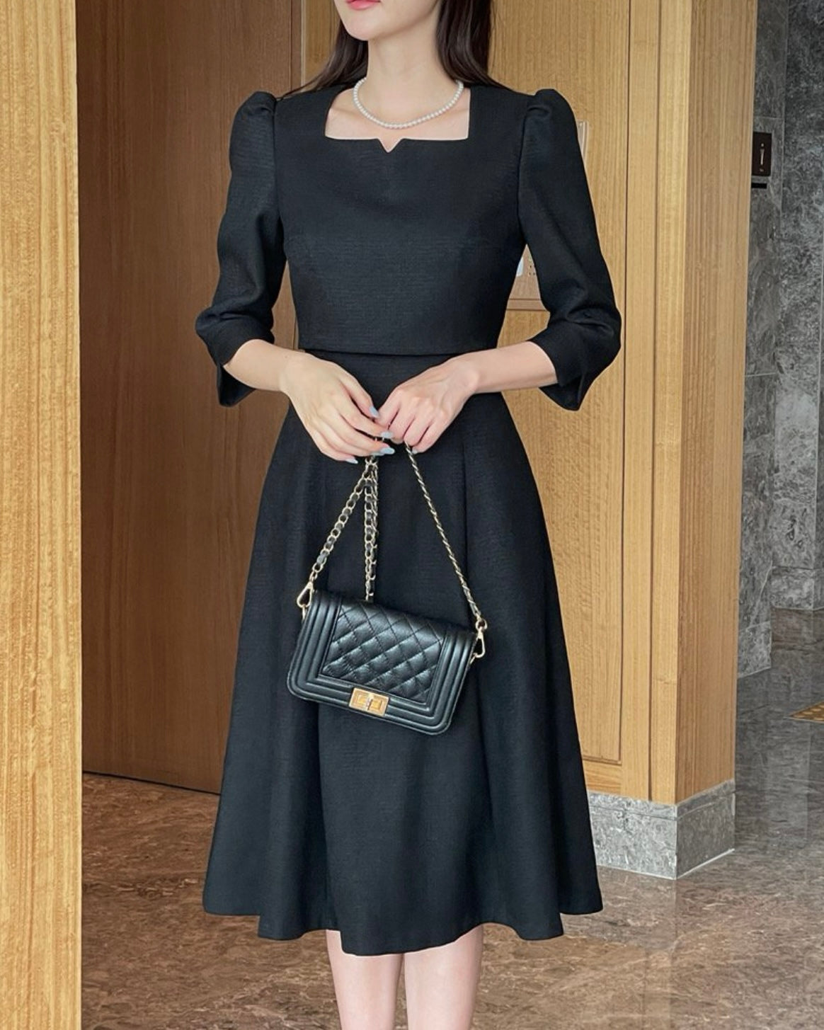 [ Pre-order ] Glen Tweed Dress - Mini / Long