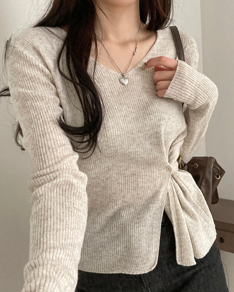 Bamboo Button Knit