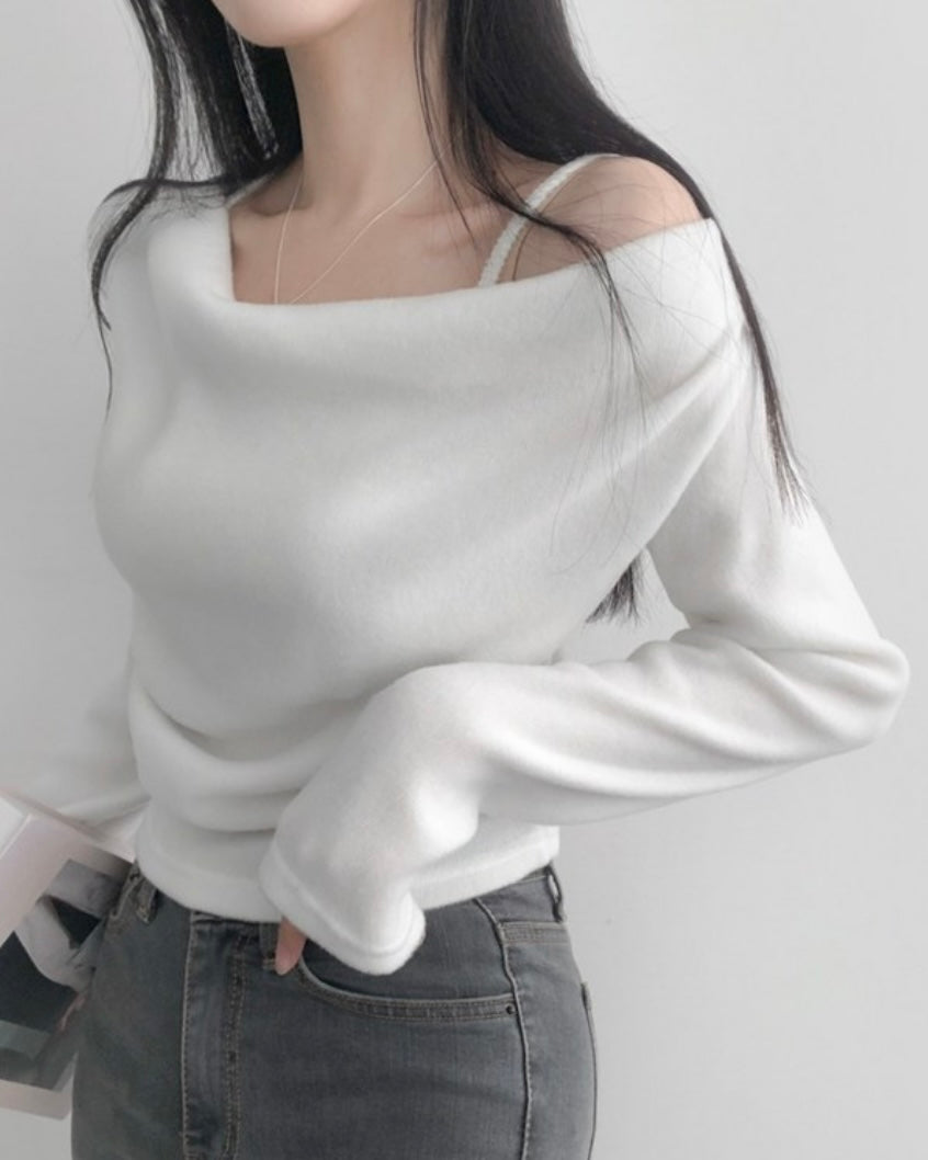 Stay-On Off-Shoulder Knit