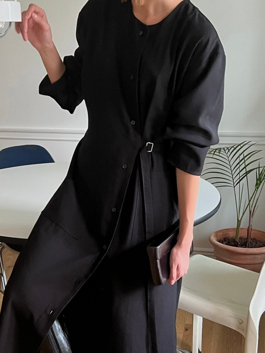 [ Pre-order ] Buckle Shirt Dress