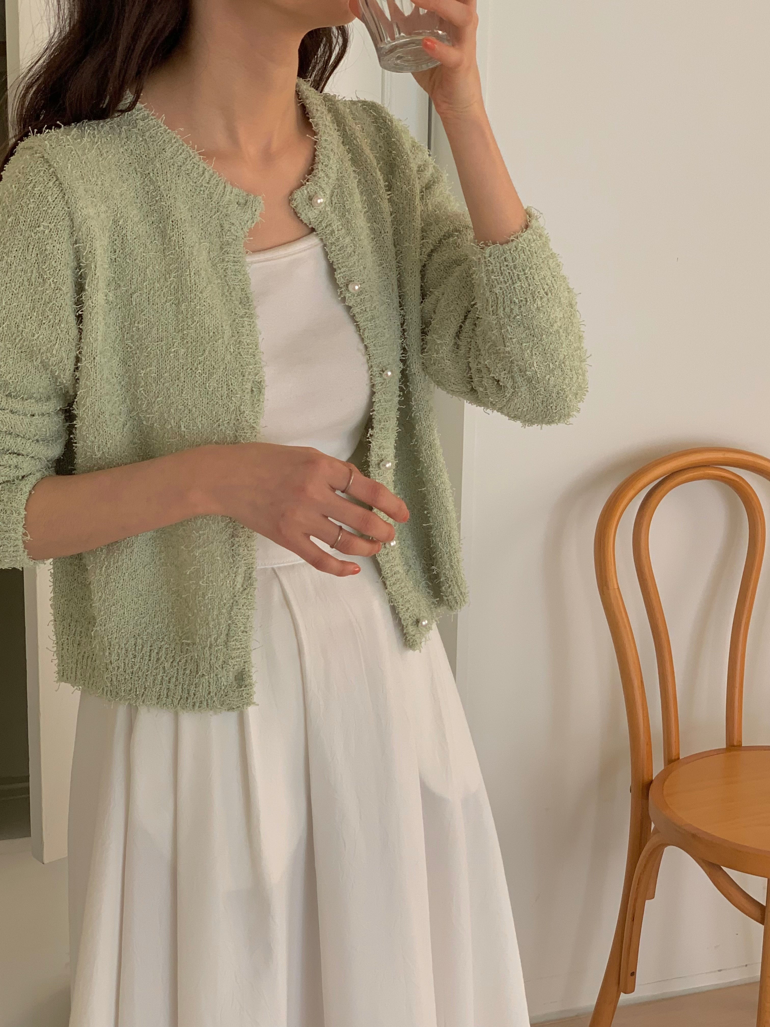 Hari Pearl Button Cardigan
