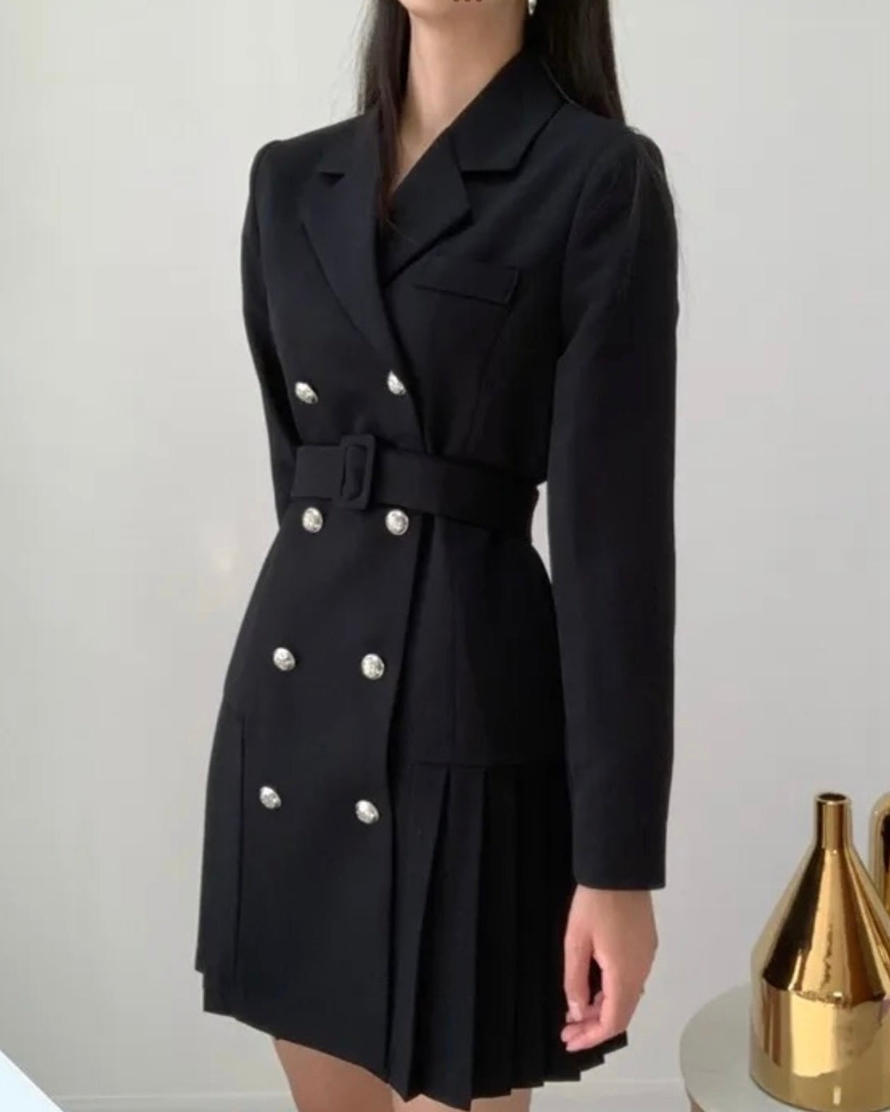Pleats Jacket Dress
