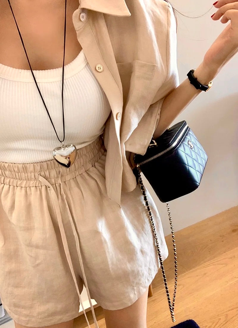 Simple Linen Two-Piece