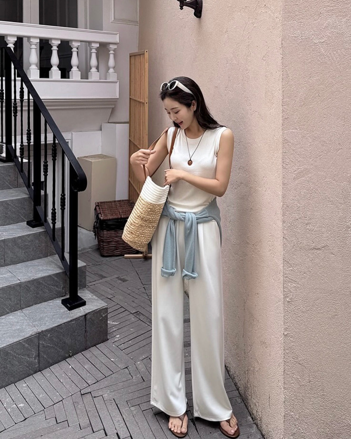Any Pintuck Track Pants