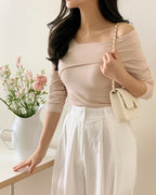 Isla Unbalanced Ribbed Knit
