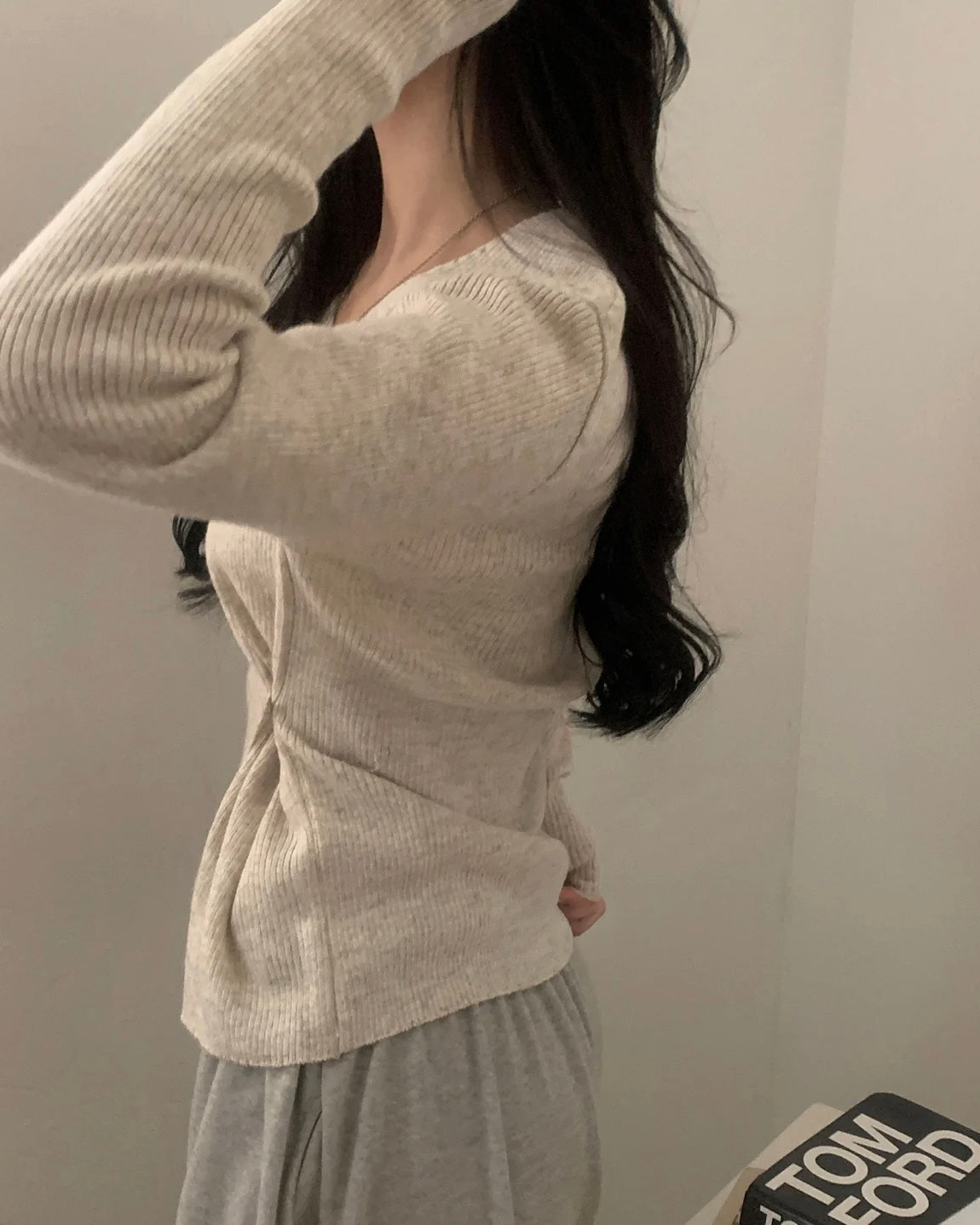 Bamboo Button Knit