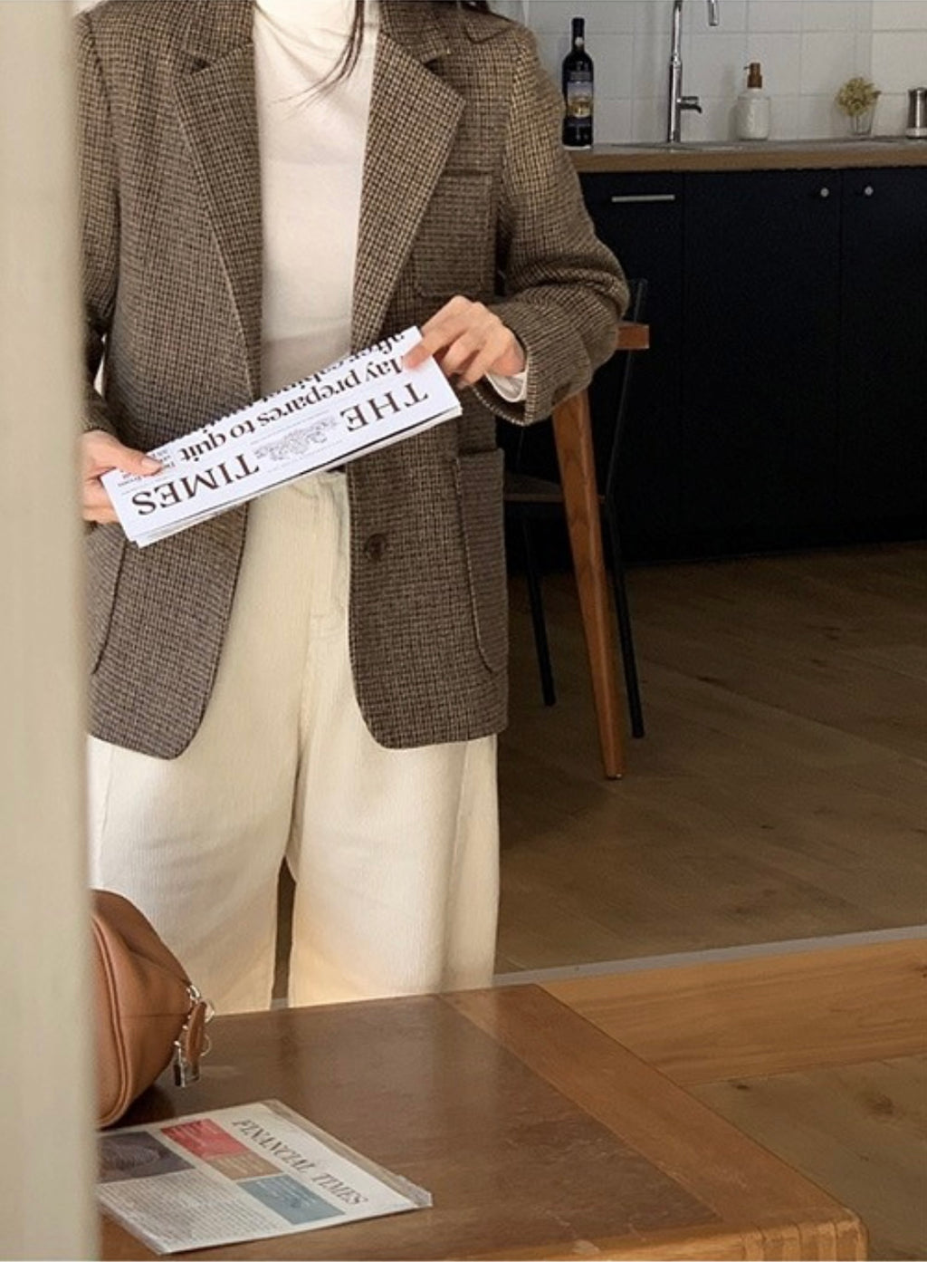 Classic Check Wool Jacket - 60% Wool