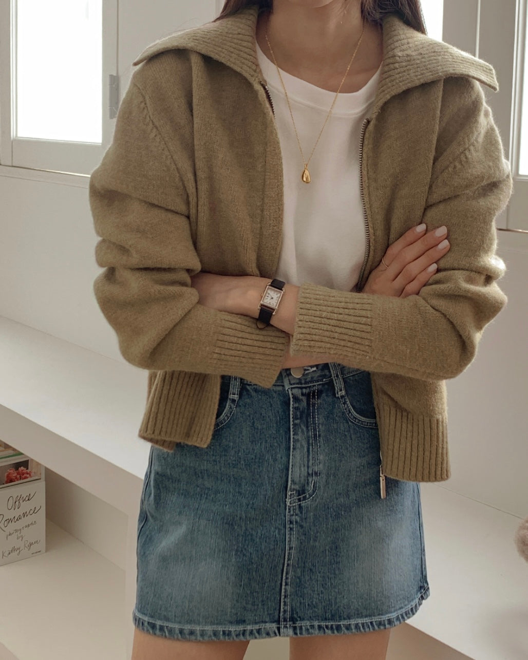 Onion Knit Zip-Up