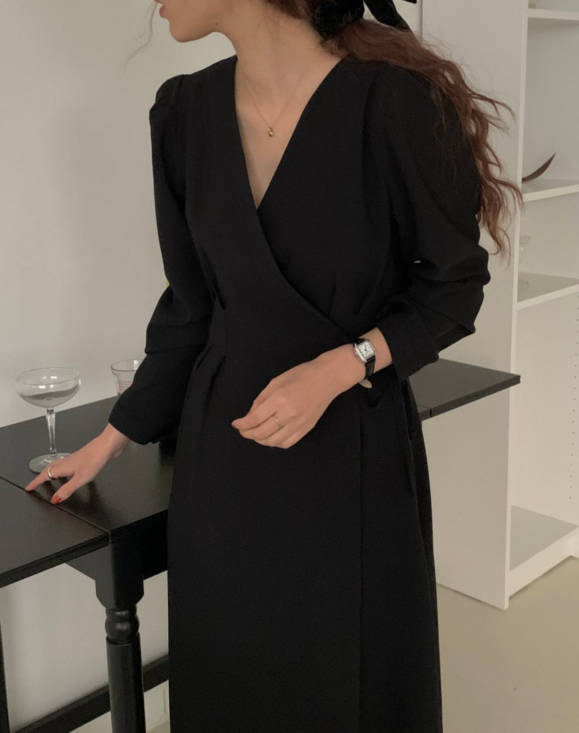 Sia Wrap Long Dress