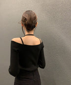 Cathy Ribbed Halter-Neck Knit Top
